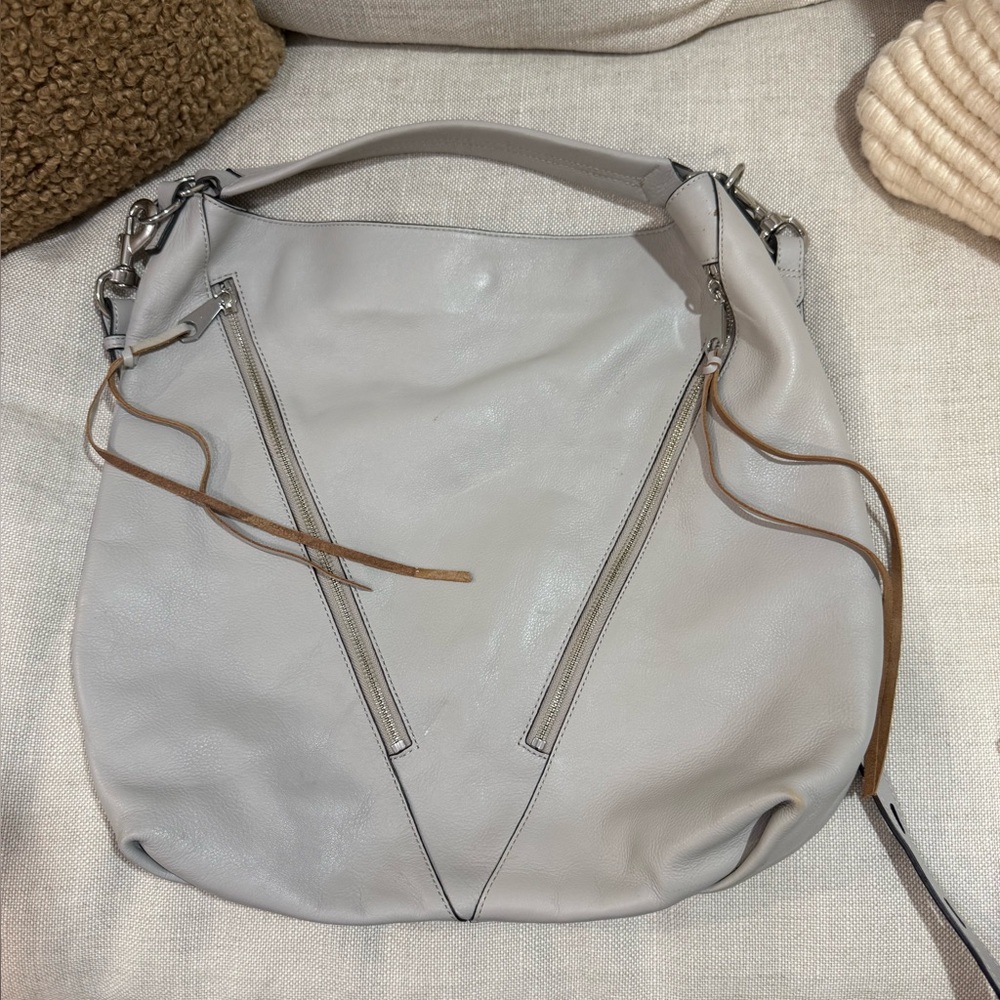 Rebecca Minkoff leather handbag gray